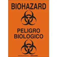 Brady Bilingual Biohazard Sign/ Buy online