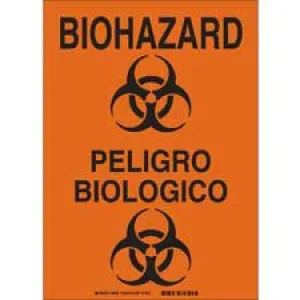 Brady Bilingual Biohazard Sign/ Buy online