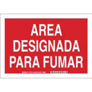 Brady Bilingual Designated Smoke Area Sign/ Buy online
