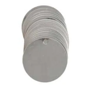 Brady Blank Steel Round Valve Tags/ Buy Online