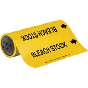 Brady BLEACH STOCK Roll Form Pipe Marker/ Buy Online