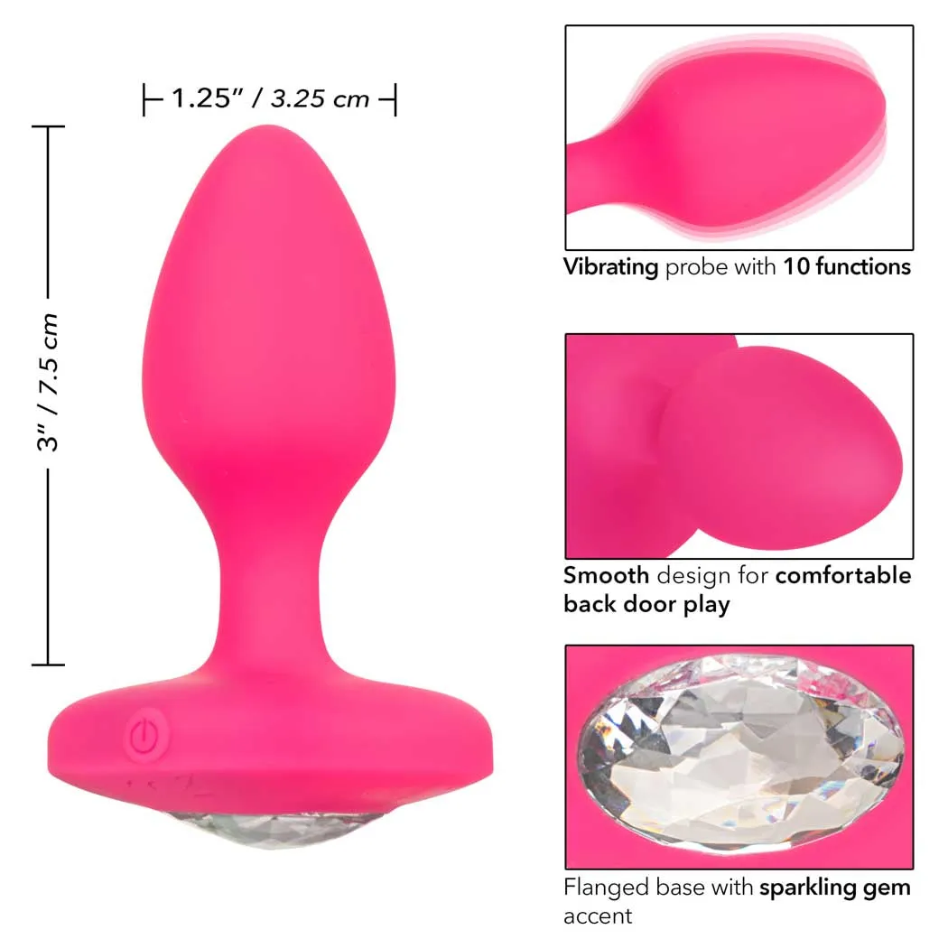 CalExotics Cheeky Gems Medium Rechargeable Vibrating Probe