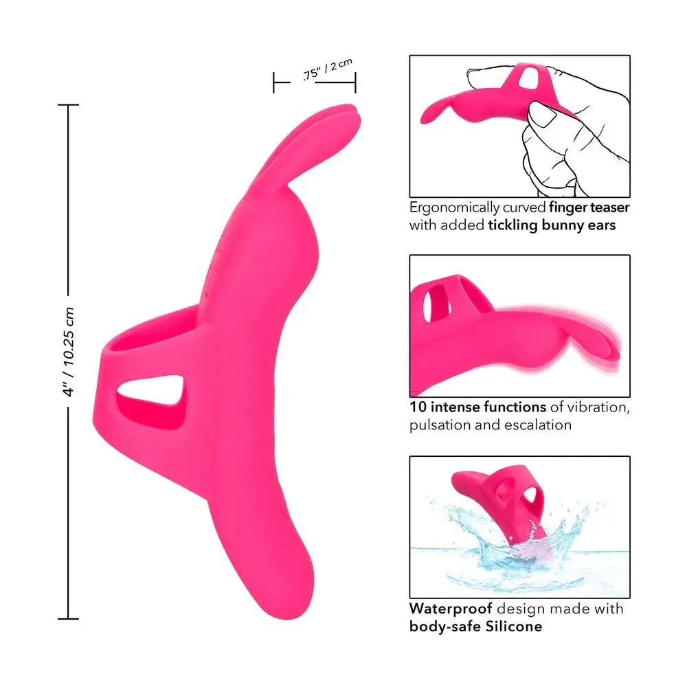 California Exotic Silicone Pink Rechargeable Finger Vibrator