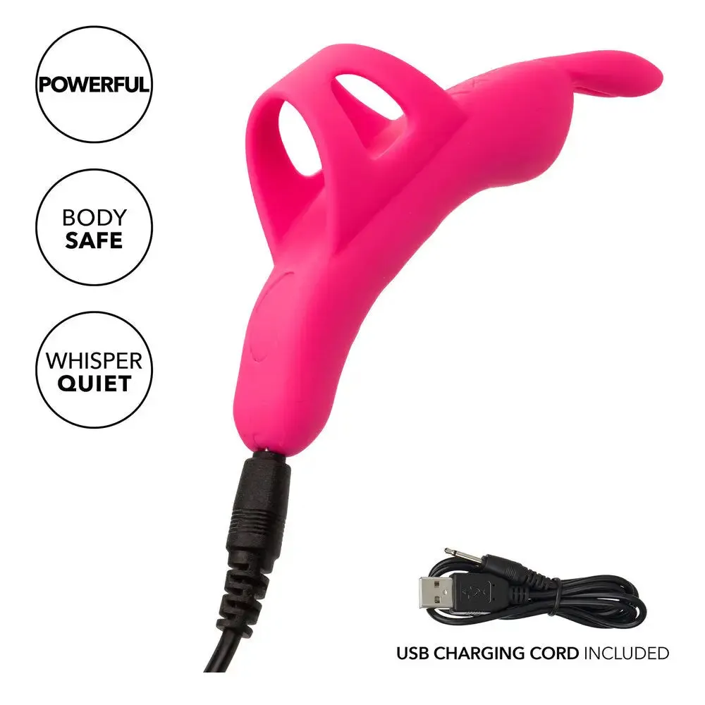 California Exotic Silicone Pink Rechargeable Finger Vibrator