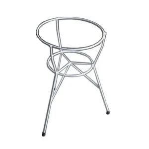 Camal No.108 White Flower Stand (14.5W x 23H)