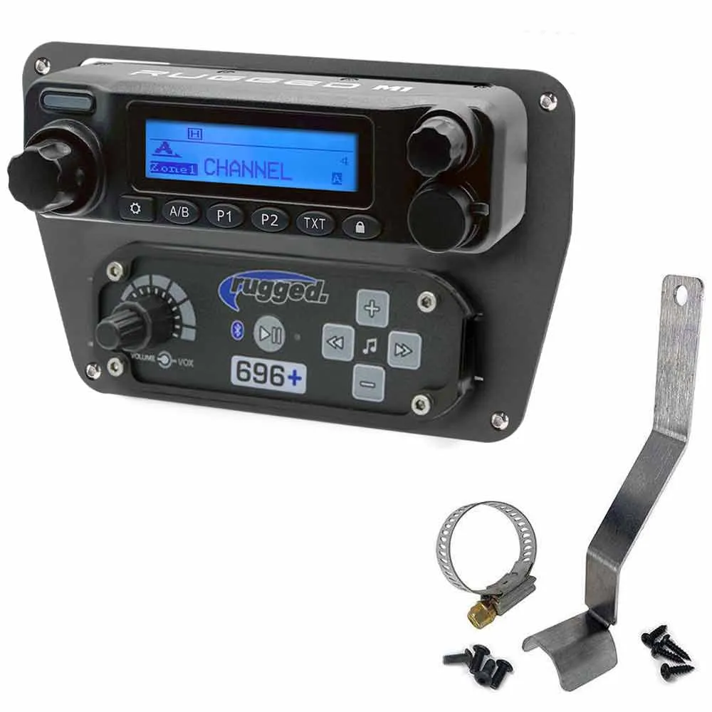 Can-Am Commander and Maverick Complete Communication Kit with Bluetooth Intercom and 2-Way Radio - Dash Mount