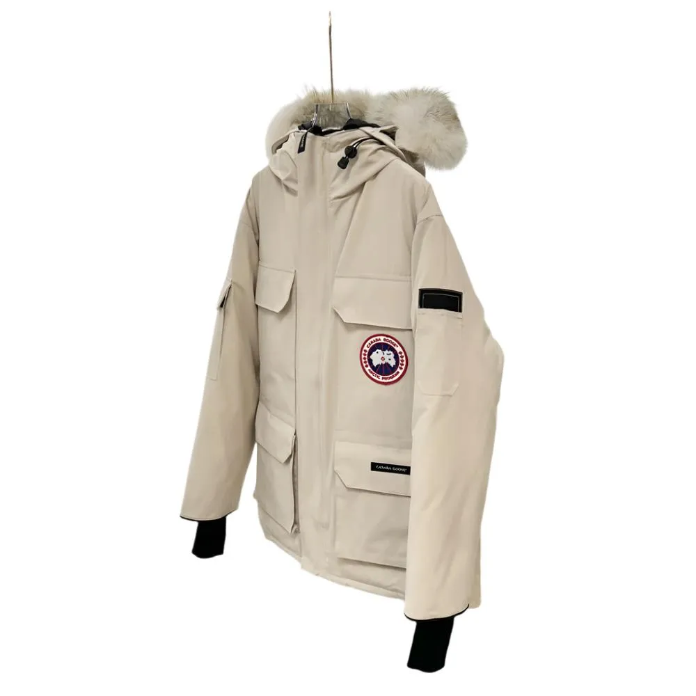 Canada Goose 006 Light Beige Expedition  Down Jacket