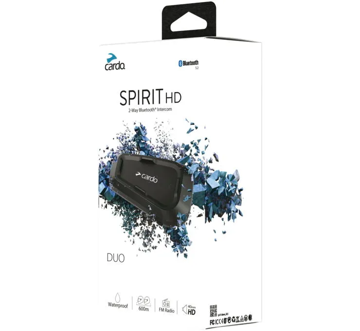 Cardo Spirit HD Duo Kit (71-5037) ~ 1401-0202-02; Black, Size One Size (BLKOS)