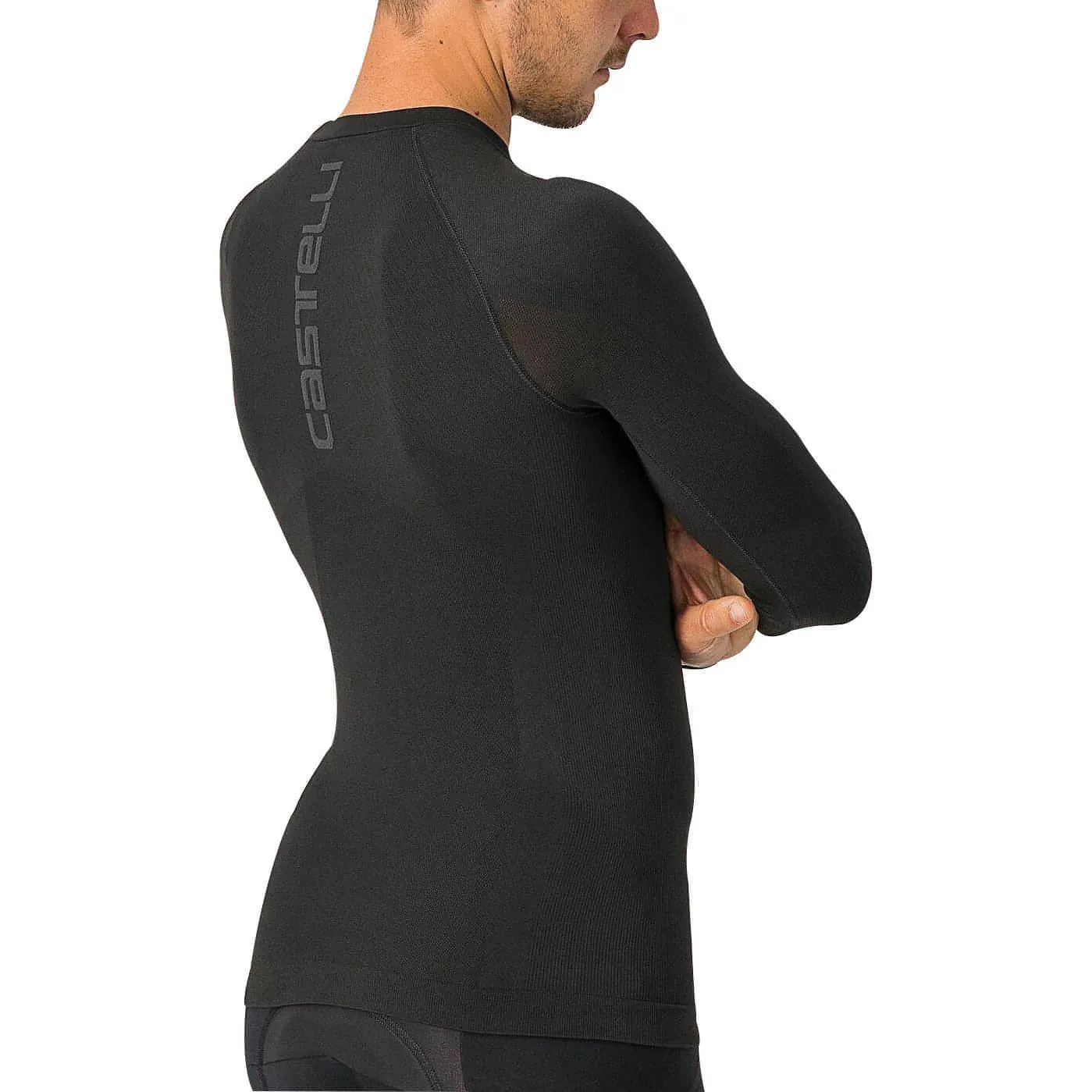 Castelli Core Seamless Long Sleeve Mens Cycling Base Layer - Black