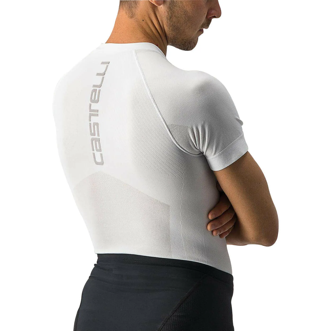 Castelli Core Seamless Short Sleeve Mens Cycling Base Layer - White