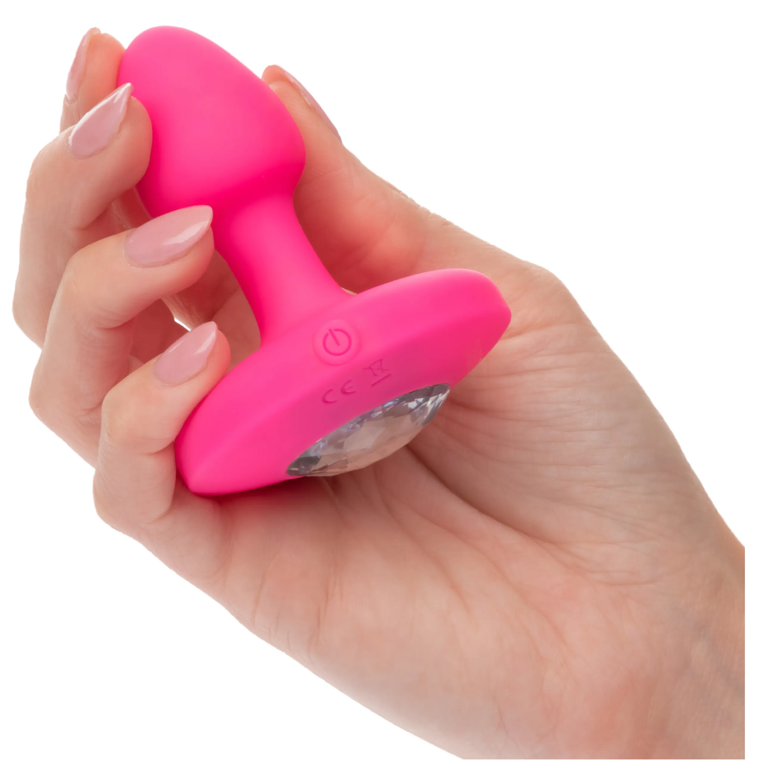 Cheeky Gems™ Small Rechargeable Vibrating Probe - Pink