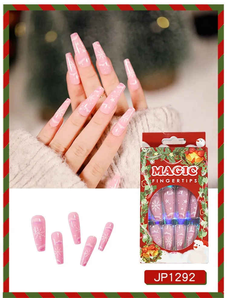 Christmas Coffin Gel Pink Snow