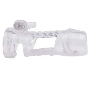 Clear Rubber Vibrating Penis Sleeve for Him