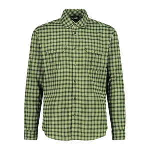 CMP Camicia a maniche lunghe con fantasia a quadri da Trekking Uomo