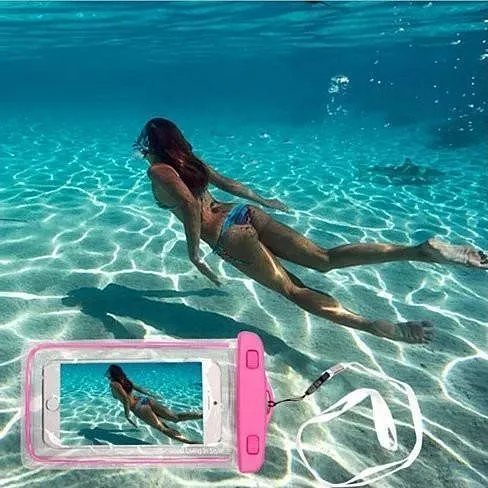 Color: Pink - EverGlow WaterProof Pouch For Your Smartphone And Essentials