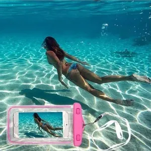 Color: Pink - EverGlow WaterProof Pouch For Your Smartphone And Essentials