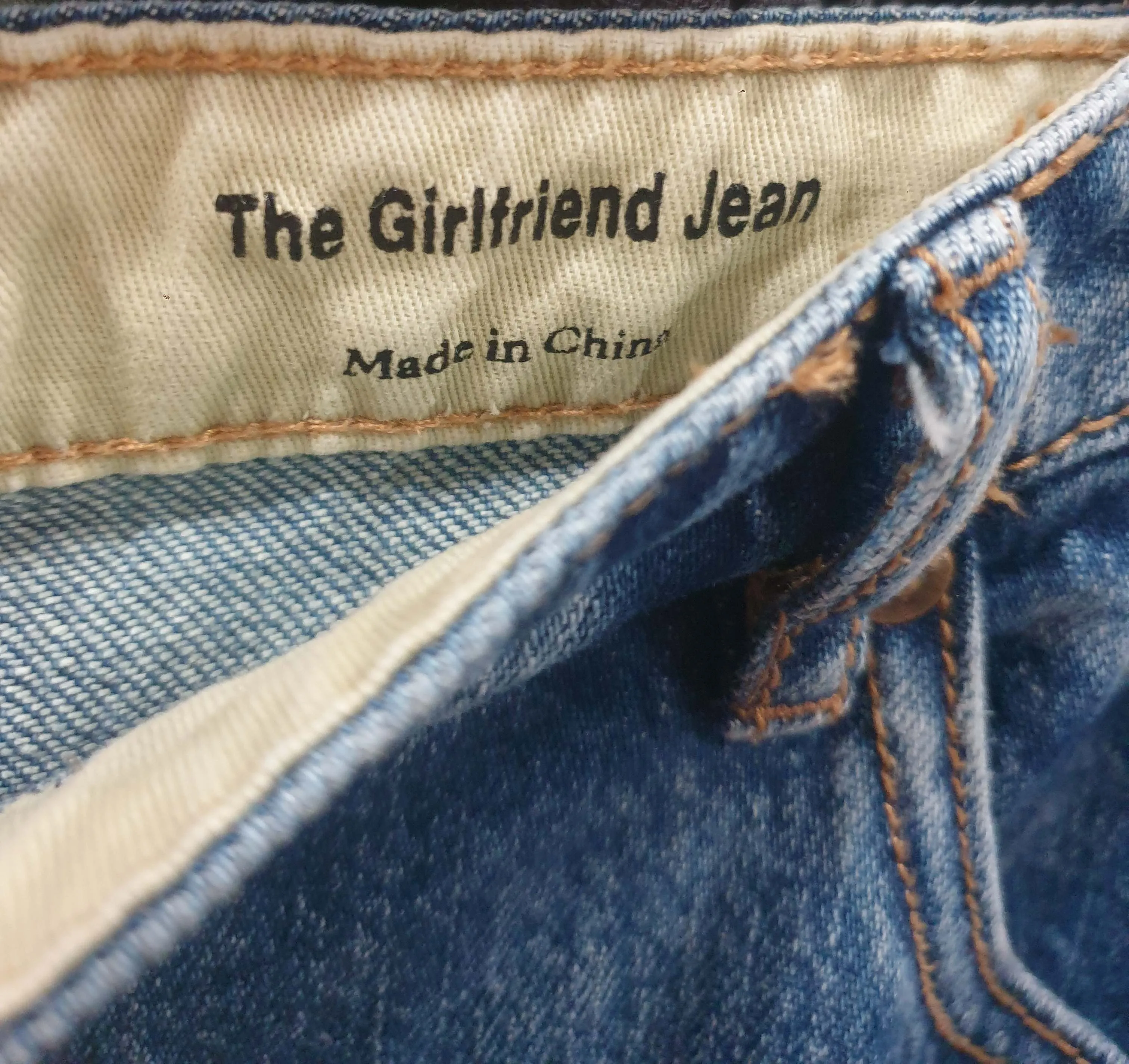 Commonry blue stretch girlfriend jeans size 18
