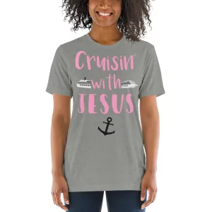 Cruisin' with Jesus Cute Saying Adventure Travel Short sleeve t-shirt