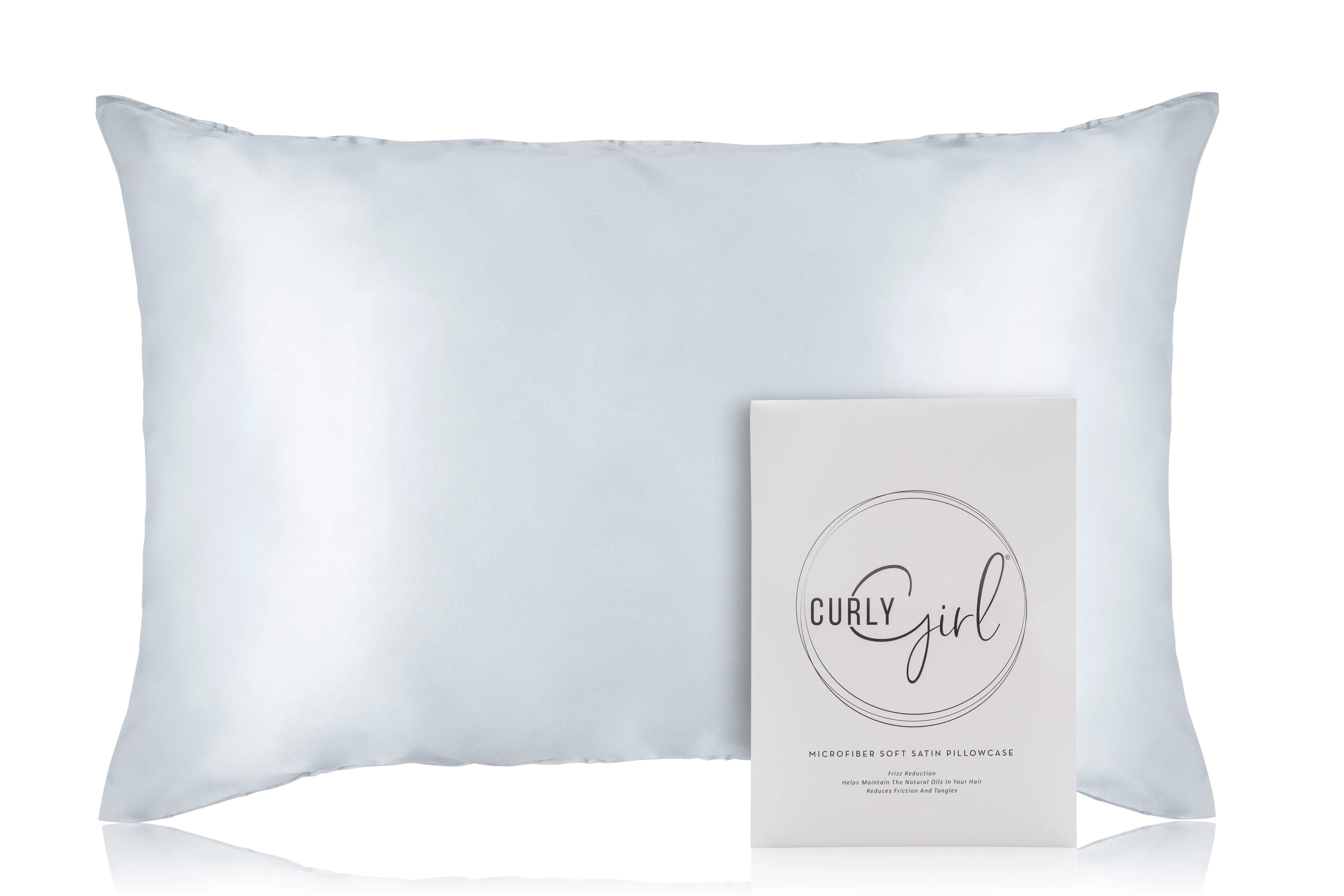 Curly Girl® Microfiber Satin Pillowcase for Hair and Skin, Cooling Satin Pillow Covers, Envelope Closure