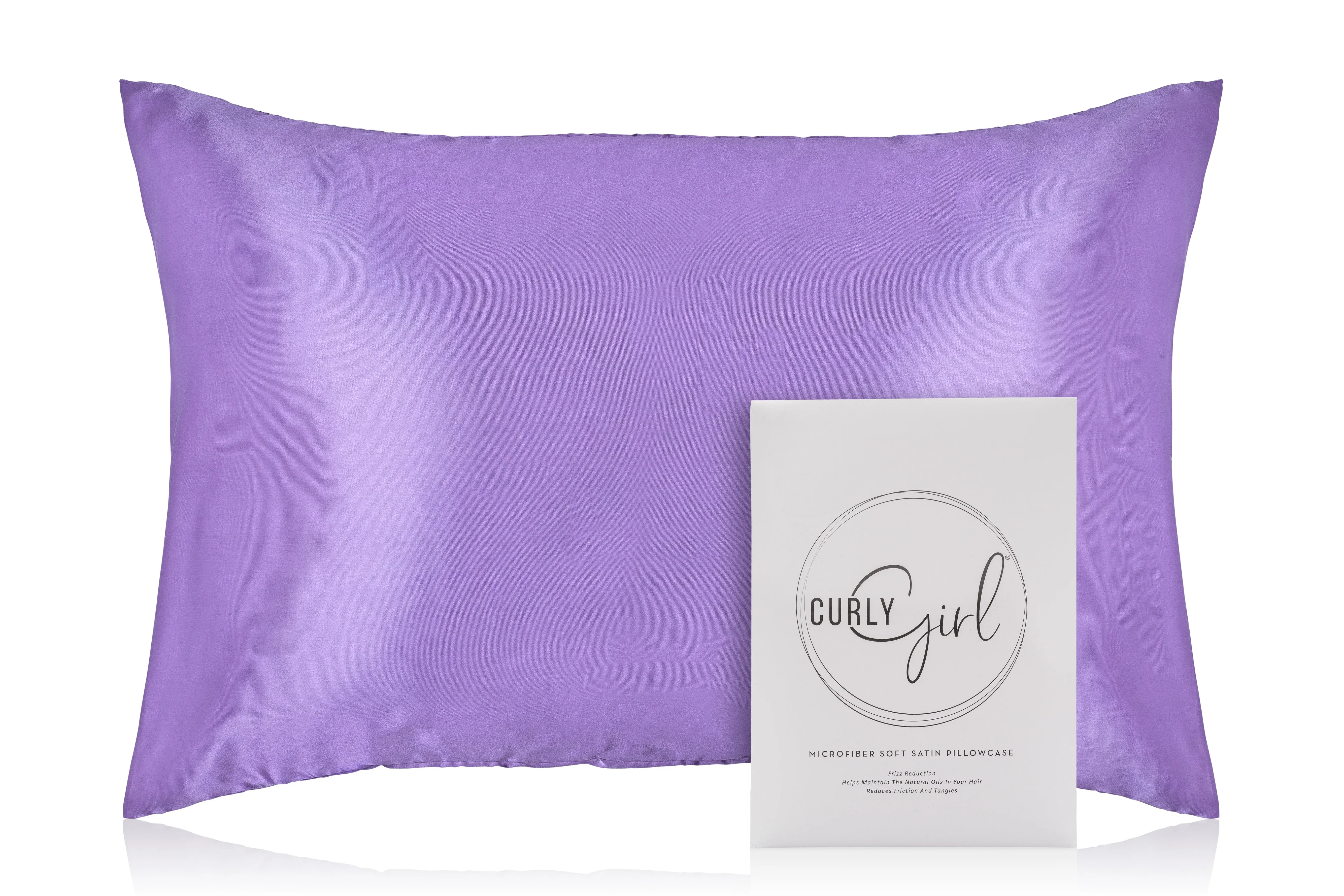 Curly Girl® Microfiber Satin Pillowcase for Hair and Skin, Cooling Satin Pillow Covers, Envelope Closure