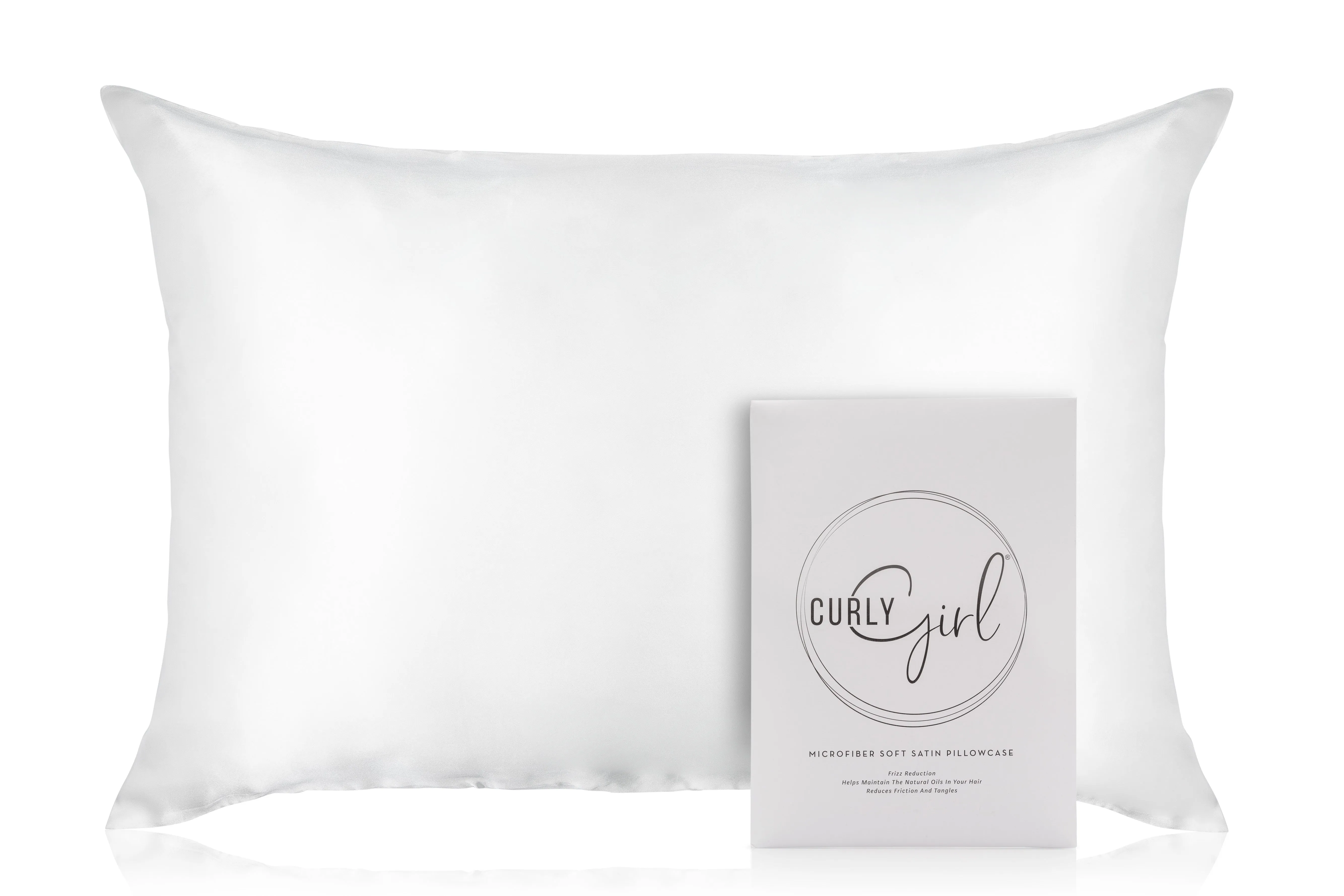 Curly Girl® Microfiber Satin Pillowcase for Hair and Skin, Cooling Satin Pillow Covers, Envelope Closure