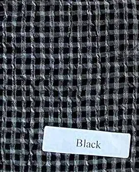 Cut Loose Crinkle Check Collarless Blouse, Style #6126253