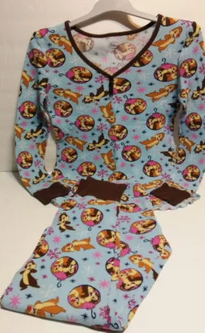 Disney Thermal Waffle Long Underwear Pajama Set