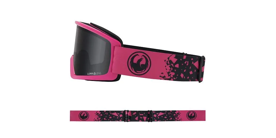 Dragon DX3 OTG Snow Goggles Blasted Pink / Lumalens Dark Smoke