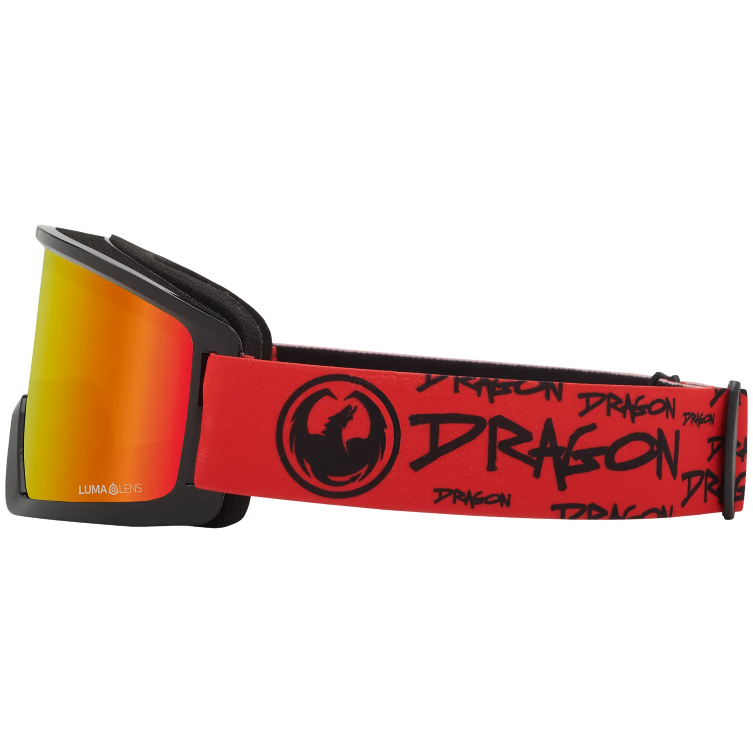 Dragon DX3 OTG Snow Goggles Tag / Lumalens Red Ion