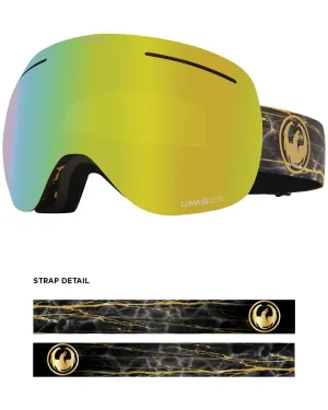 Dragon X1 Snow Goggles 14 Karat / Lumalens Gold Ion   Spare Lens