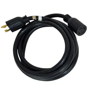 DuroMax XP3010GC 30-Amp 10-Foot 10-Gauge L14-30 Heavy Duty Generator Power Cord for Home Power Backup, Black