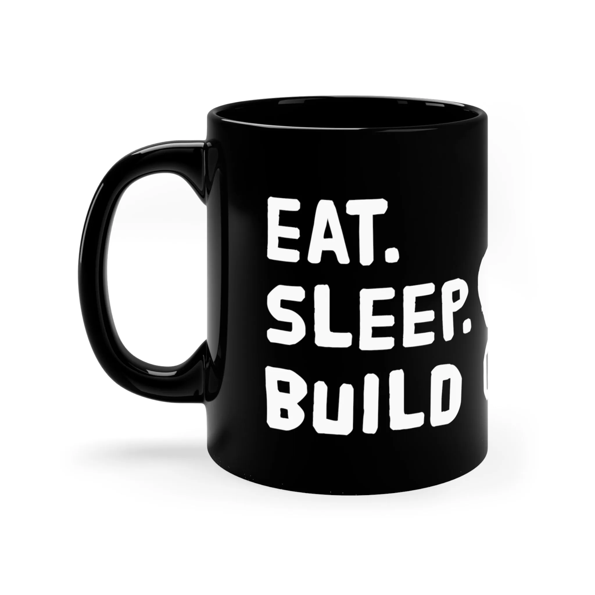 Eat, Sleep, Build Guitars - 11oz Black Mug