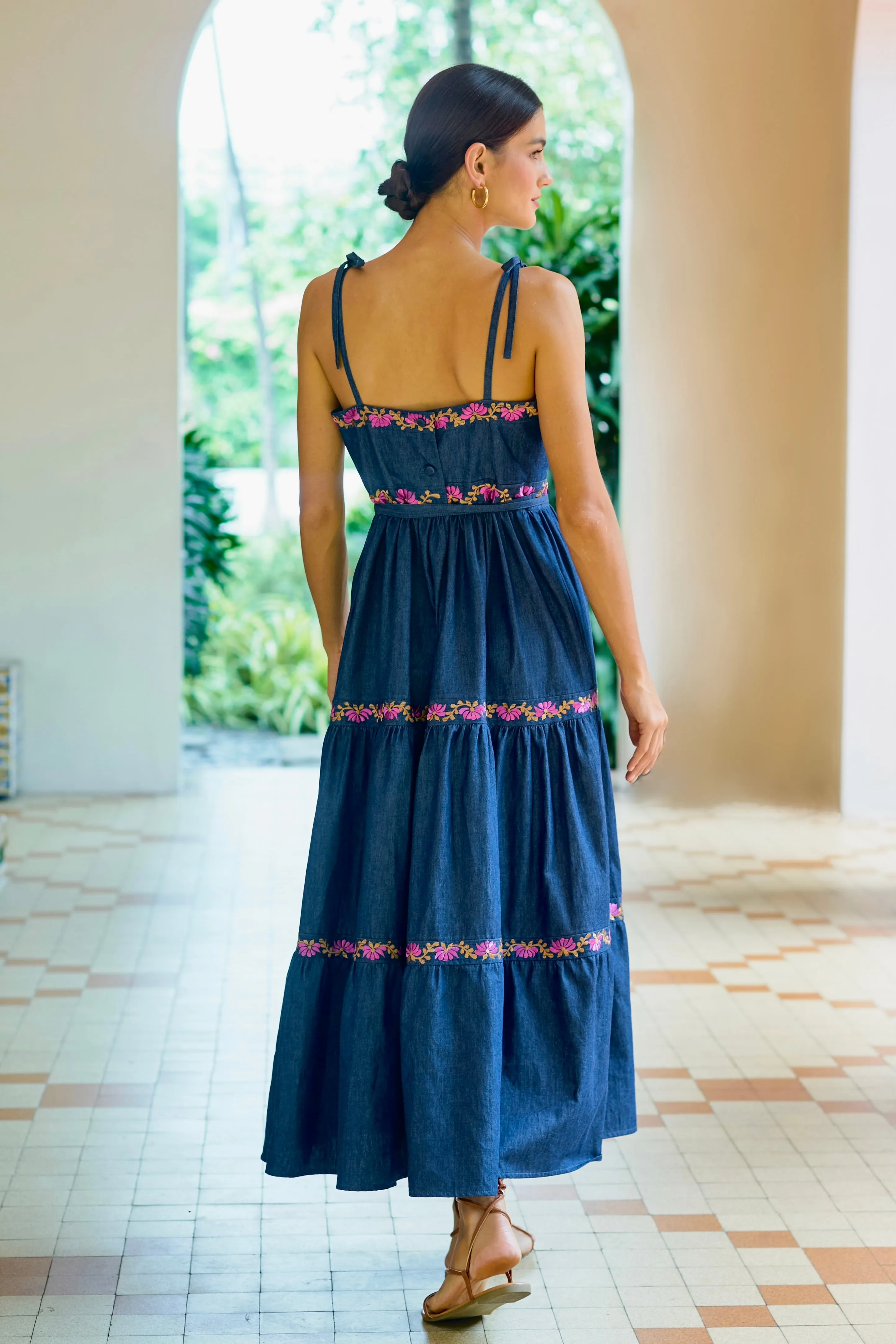 Ella Dress, Denim Orchid