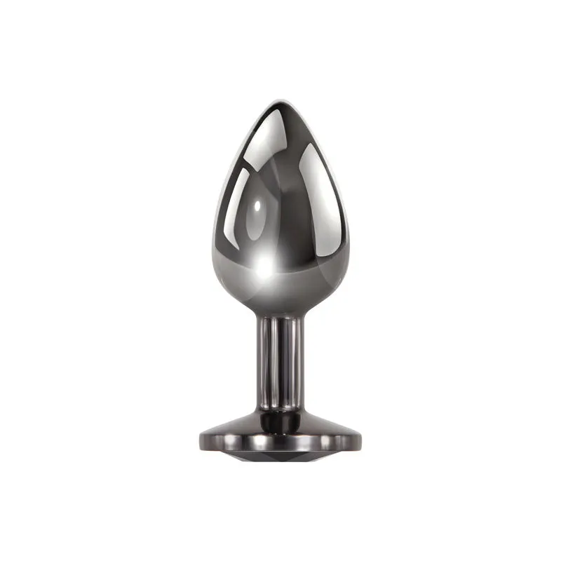 Evolved Black Gem Small Metallic Anal Plug