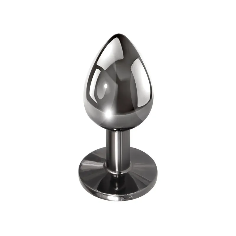Evolved Black Gem Small Metallic Anal Plug