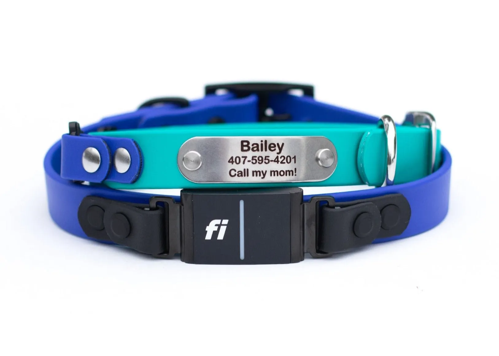 Fi Compatible Series 3 BioThane® Collar With Personalized Nameplate