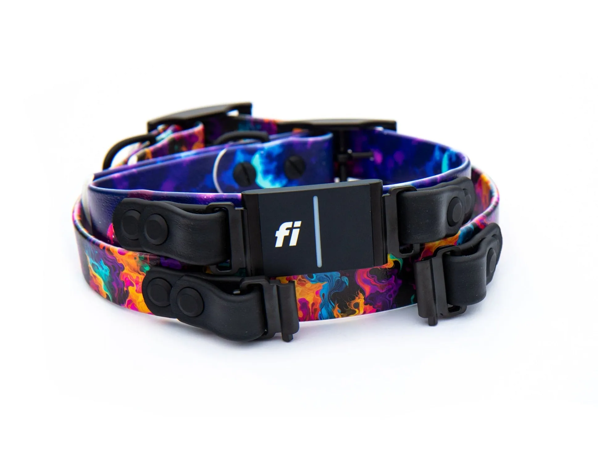 Fi Series 3 Compatible 3/4" or 1" Patterned BioThane® Collars