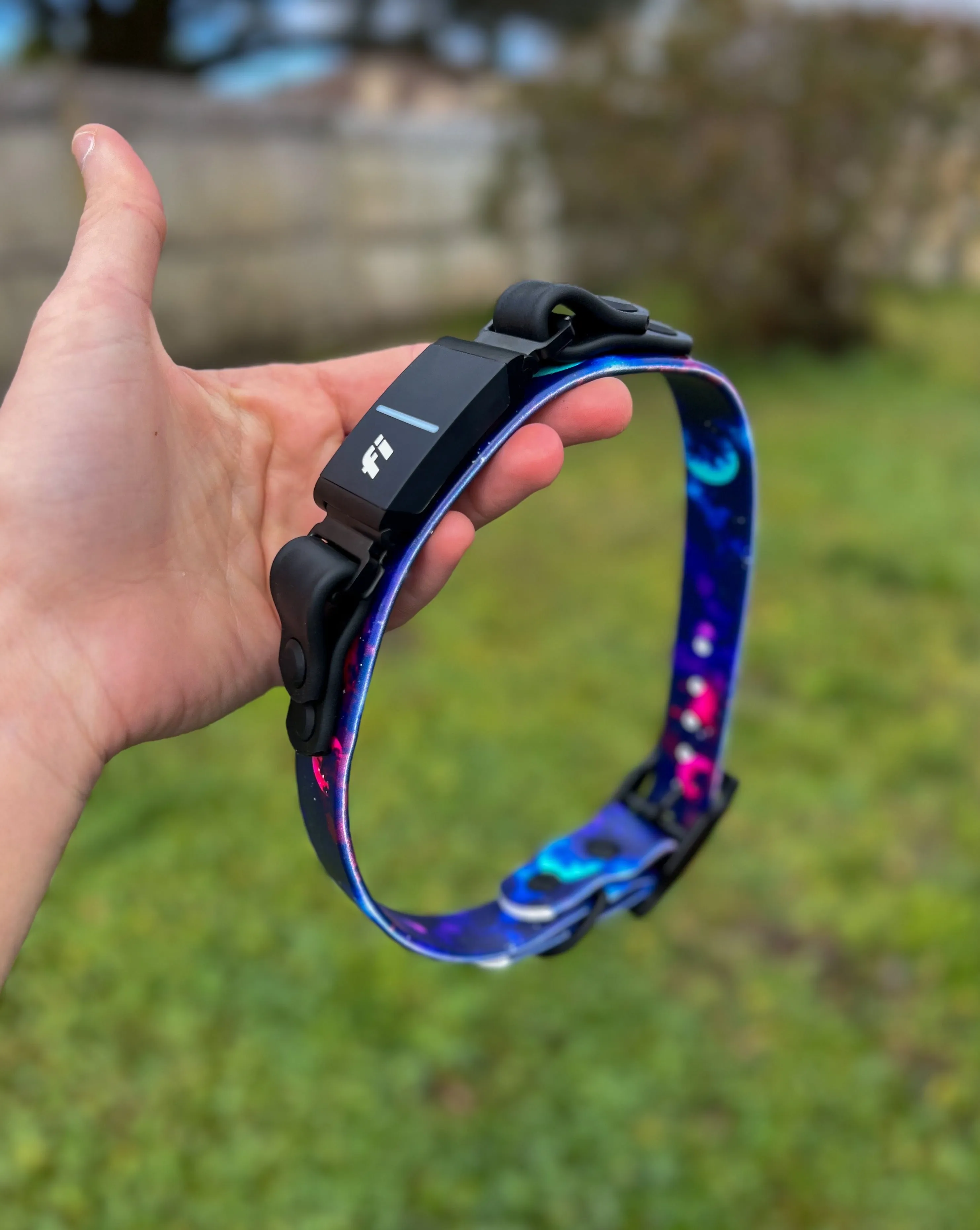 Fi Series 3 Compatible 3/4" or 1" Patterned BioThane® Collars