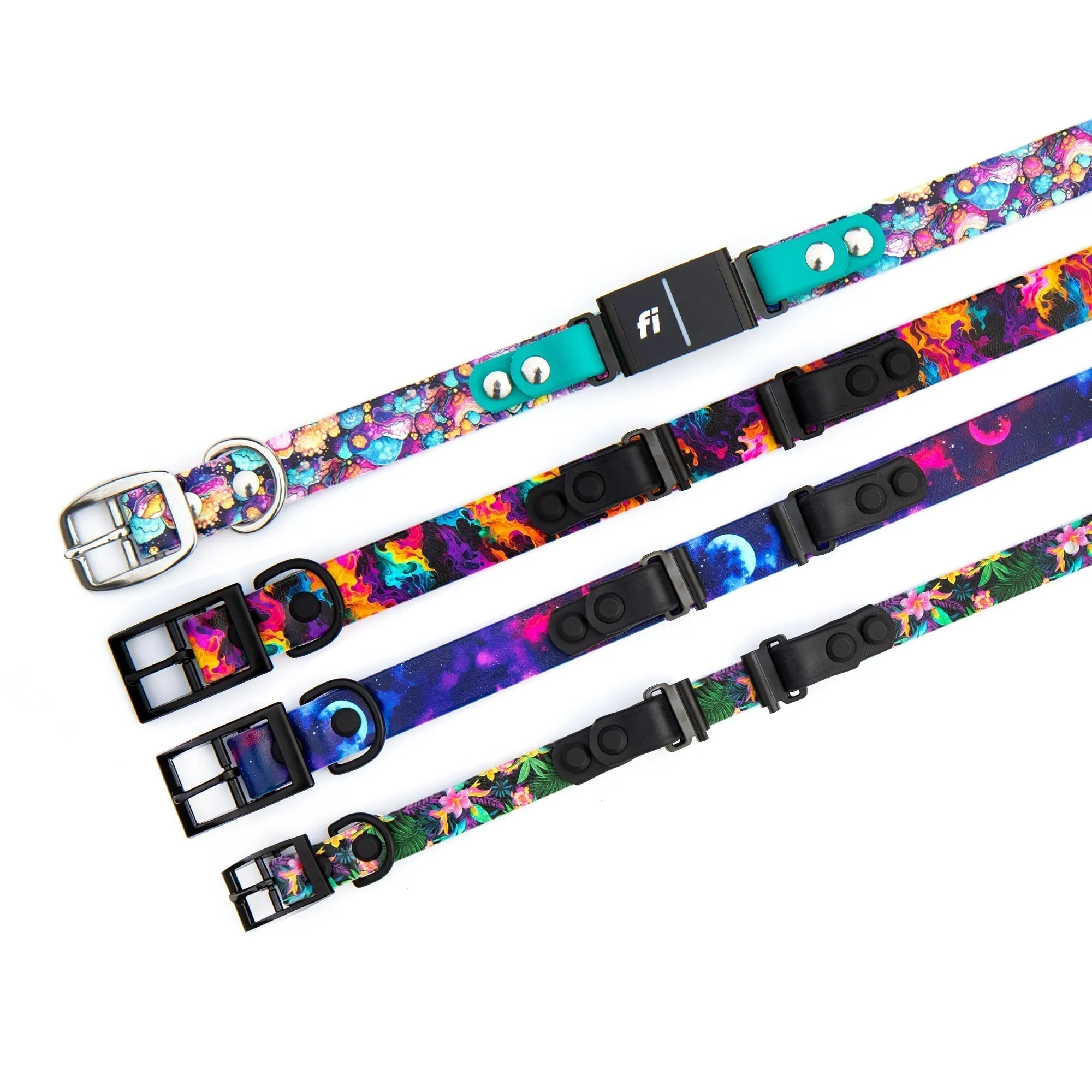 Fi Series 3 Compatible 3/4" or 1" Patterned BioThane® Collars