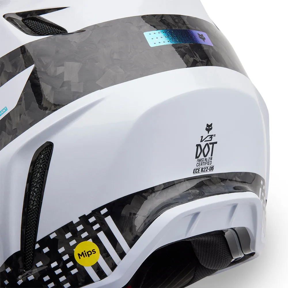 FOX V3 RS 50TH LE HELMET MIPS CE [WHITE]