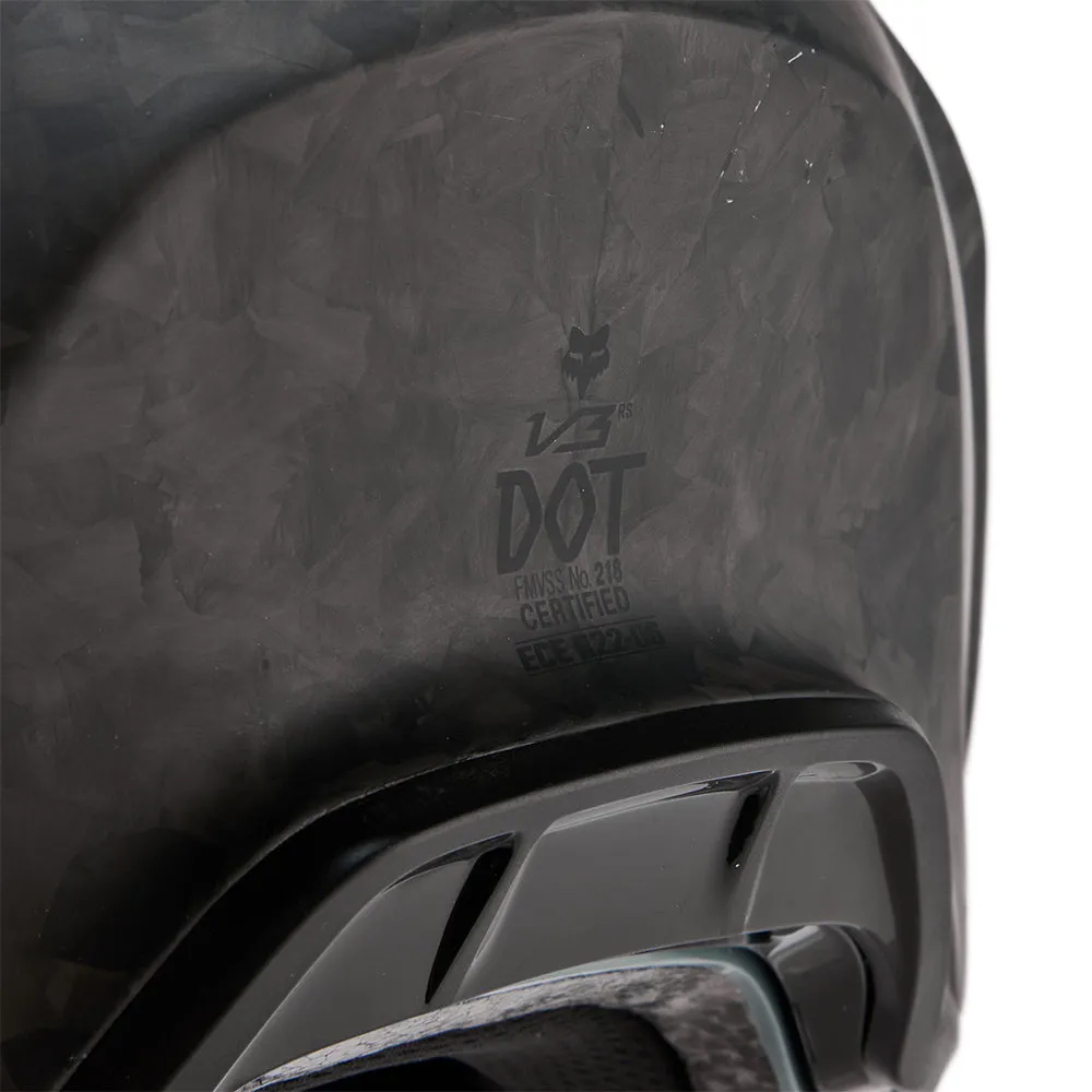 FOX V3 RS CARBON SOLID HELMET MIPS CE [MATTE BLACK]