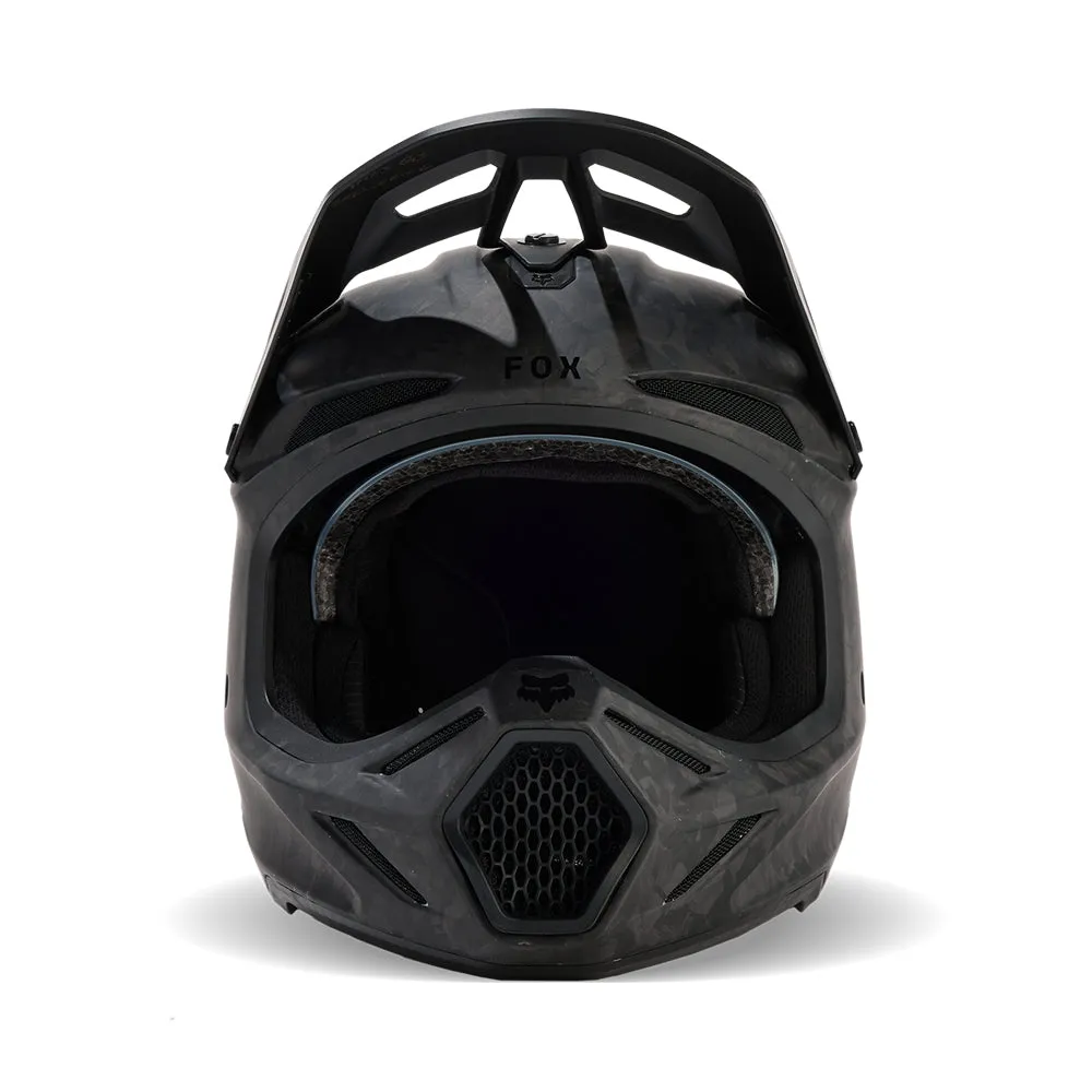 FOX V3 RS CARBON SOLID HELMET MIPS CE [MATTE BLACK]