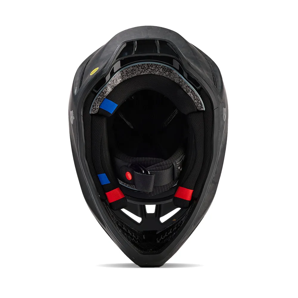 FOX V3 RS CARBON SOLID HELMET MIPS CE [MATTE BLACK]