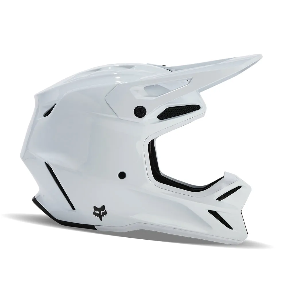 FOX V3 RS CARBON SOLID HELMET MIPS CE [WHITE]