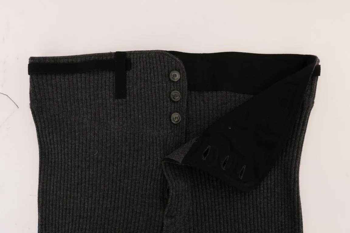 Gray 100% Cashmere Winter Underwear Pants