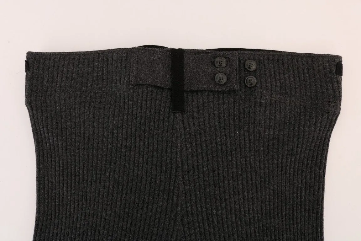 Gray 100% Cashmere Winter Underwear Pants