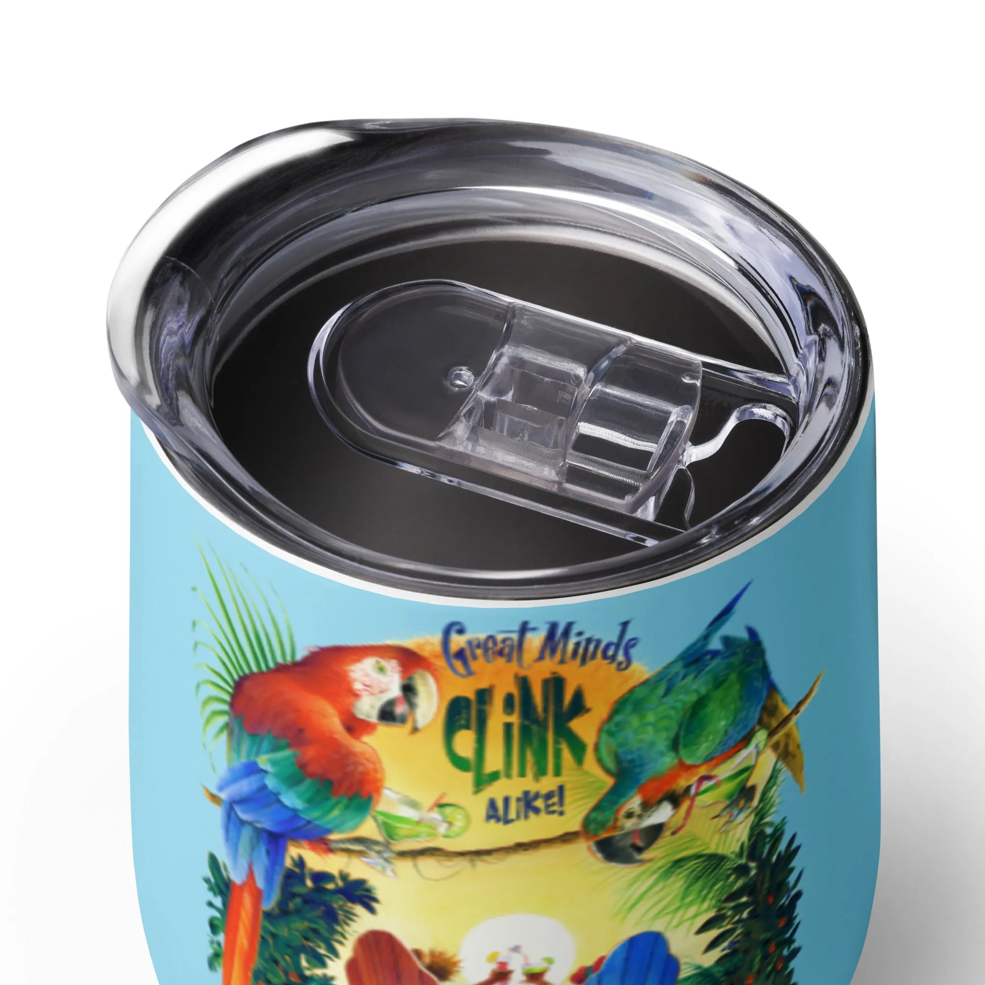 Great Minds Clink Alike Insulated 12 ounce Wine Tumbler