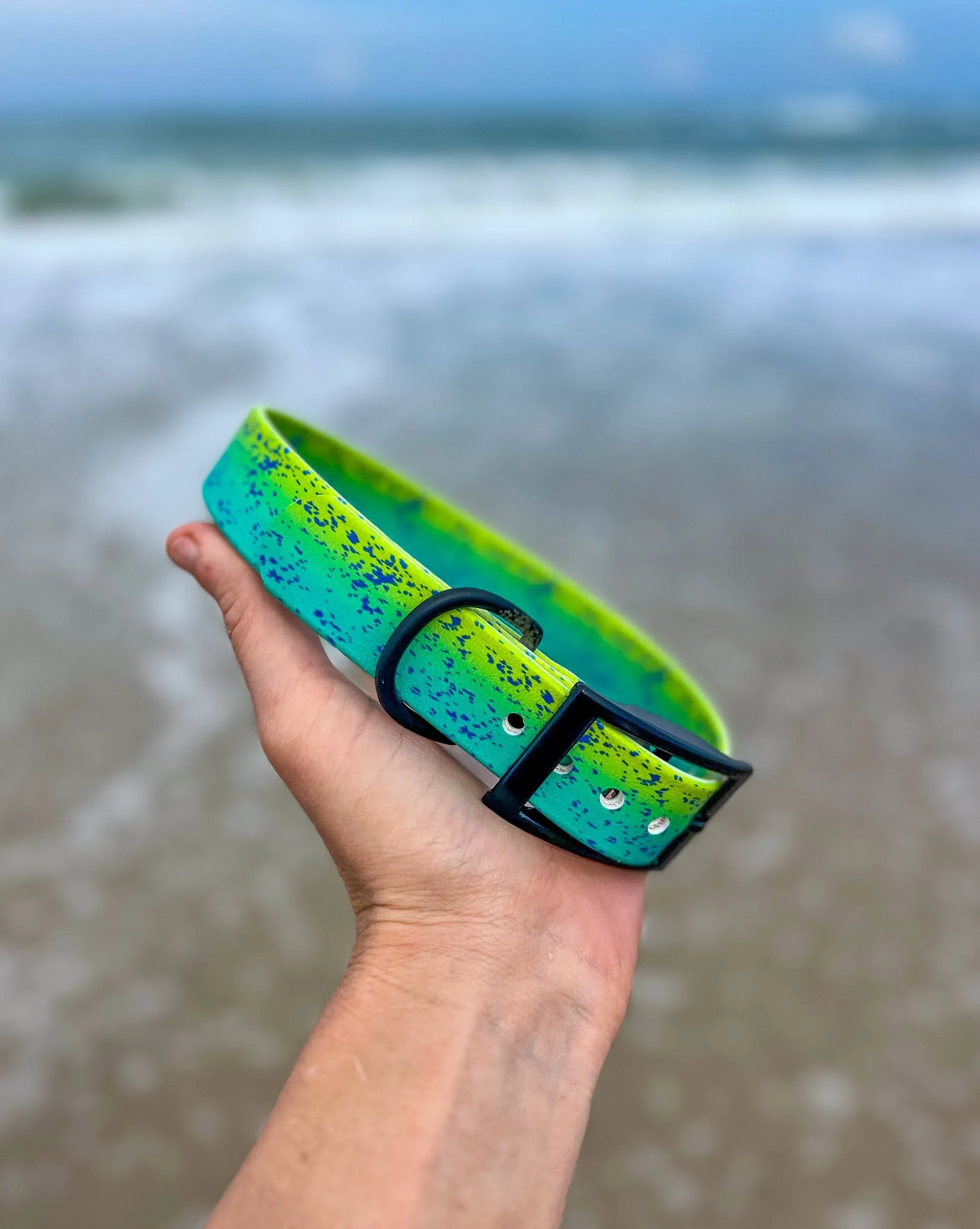 Green Dorado BioThane® Collar