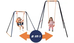 Grow-with-me Baby to Child Height Adjustable Swing | Heavy Duty Construction | 6 months - 10 years
