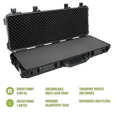 Hard AR Gun Case With Locking Holes & Auto Pressure Adjustment